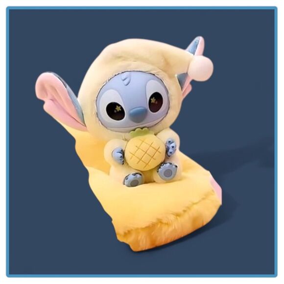 MINISO Disney Stitch Eat Something Before Sleep Plush Pendant - Sour Pineapple - Picture 7 of 16